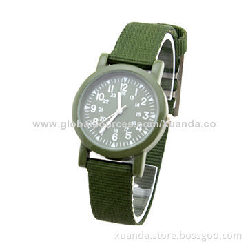 Promotional nylon watches, suitable for men and ladies, accept customized design